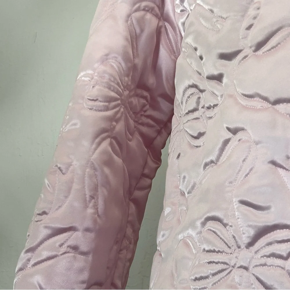 Vintage 50s Coquette Bow Puffer I. Magnin Coat - Picture 7 of 13